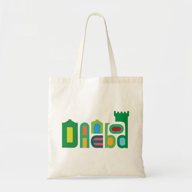 Danebod Colourful Green Logo Tote Bag (Front)