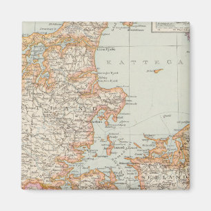 Danemark - Denmark Map Magnet