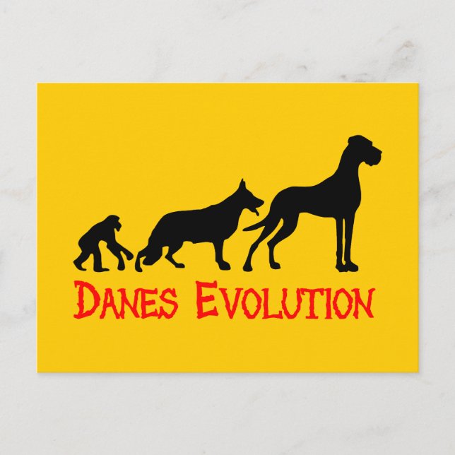 Danes Evolution Postcard (Front)