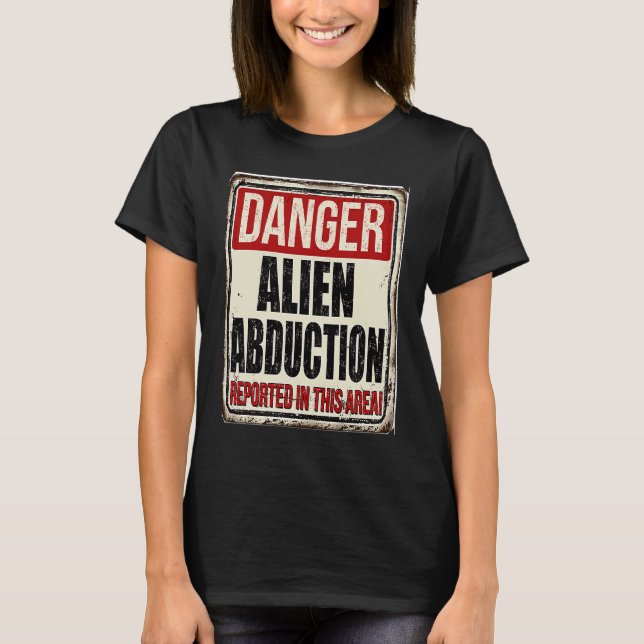 Danger Aliens Graphic T-Shirt (Front)