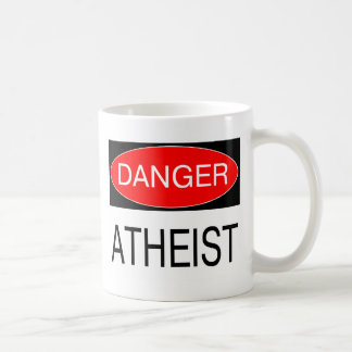 Danger - Atheist Funny T-Shirt Mug Hat Apron Bag