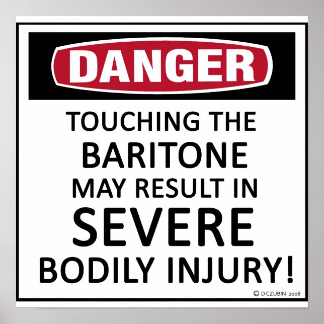 Danger Baritone Poster (Front)