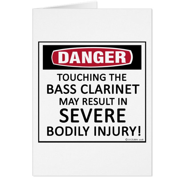 Danger Bass Clarinet (Front)