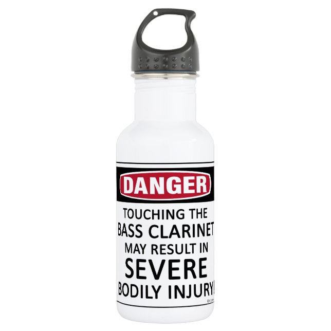 Danger Bass Clarinet 532 Ml Water Bottle (Front)