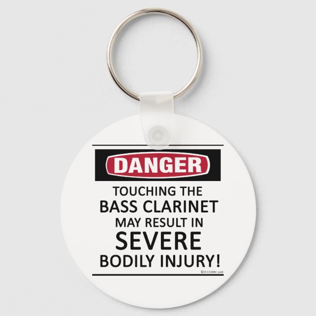 Danger Bass Clarinet Key Ring (Front)