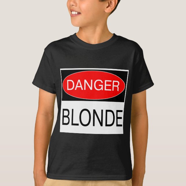 Danger - Blonde Funny Joke T-Shirt Mug Hat Apron (Front)
