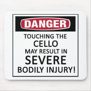 Danger Cello Mouse Pad