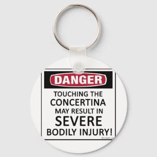 Danger Concertina Key Ring