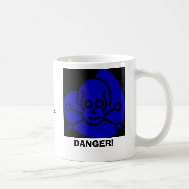 Danger, DANGER!, Contains Dihydrous MonoxideHar... Coffee Mug (Right)