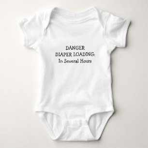 Danger Diaper Loading: Baby Bodysuit