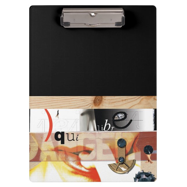 Danger - Digital Collage Art - Clipboard (Front)