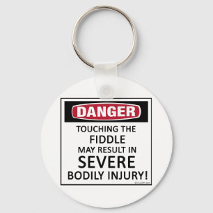 Danger Fiddle Key Ring