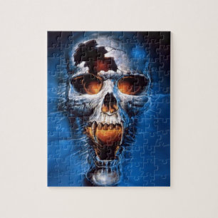Danger Fire Skull Image Jigsaw Puzzle