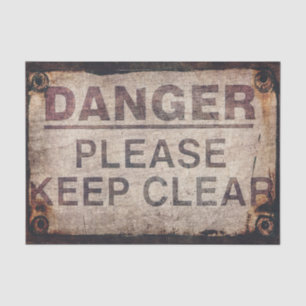 Danger Furniture Decoupage or Tissue Paper