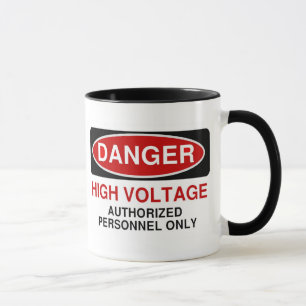 Danger High Voltage Mug