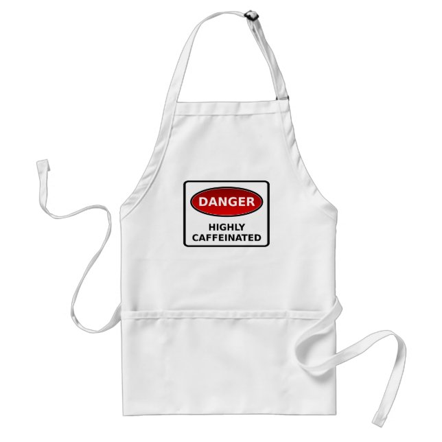 Danger - Highly Caffeinated Apron (Front)