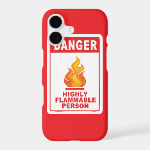 Danger Highly Flammable Person