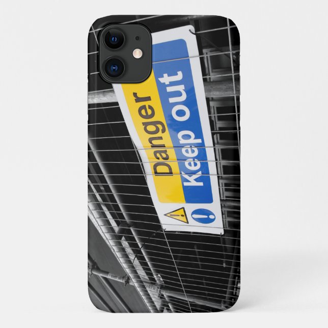 Danger Keep Out sign Case-Mate iPhone Case (Back)