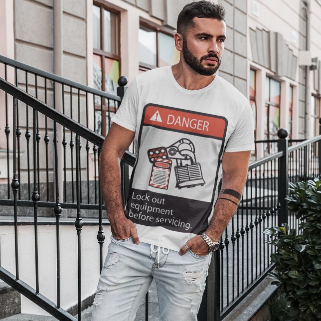 Danger Lock Out Equipment T-Shirt (Creator Uploaded)