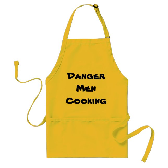 danger men cooking standard apron (Front)