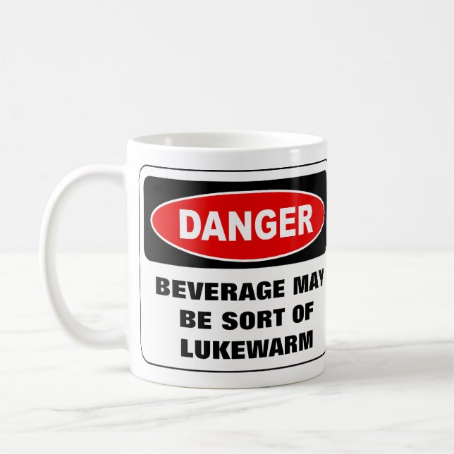 danger mug - customised text (Left)
