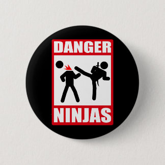 Danger Ninjas 6 Cm Round Badge