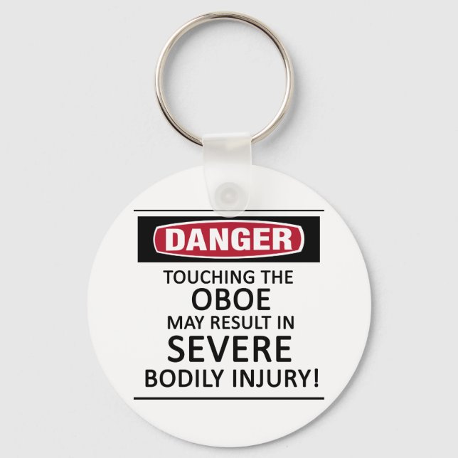 Danger Oboe Key Ring (Front)