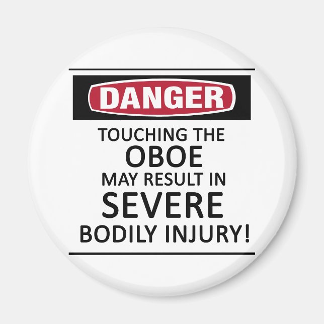 Danger Oboe Magnet (Front)