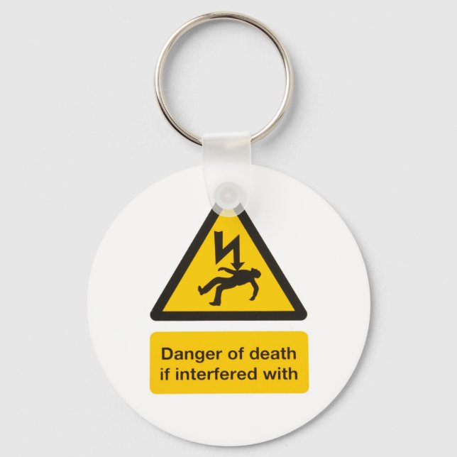 Danger of death Keychain (Front)