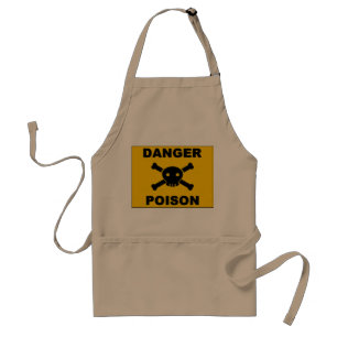 Danger poison standard apron