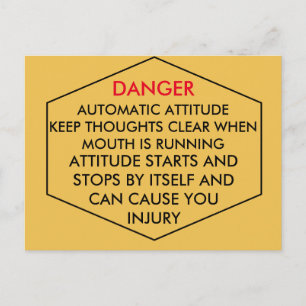 DANGER POSTCARD