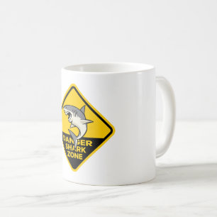 Danger Shark Zone Coffee Mug