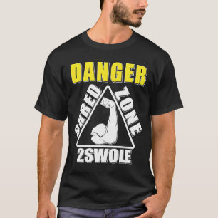 Danger Shred Zone Fitness Workout Gym T-Shirt