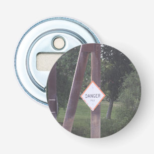 Danger Sign Bottle Opener