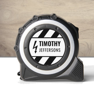 Danger Sign Personalised Thin White Line 1