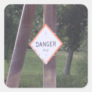 Danger Sign Sticker