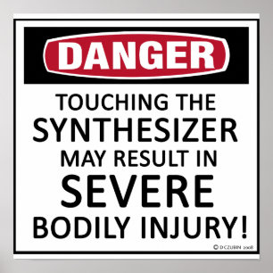 Danger Synthesizer Poster