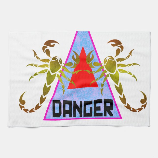 Danger Tea Towel (Horizontal)