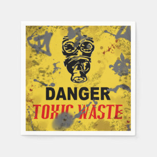 Danger Toxic Waste Halloween Napkin