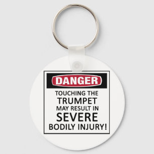 Danger Trumpet Key Ring
