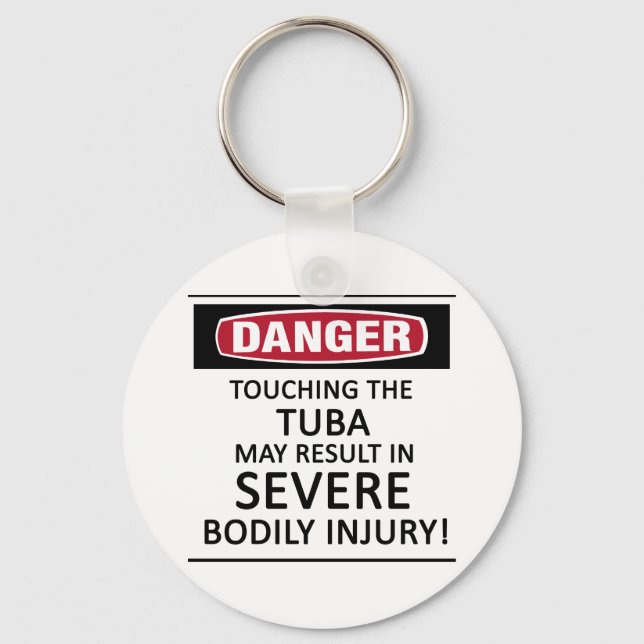 Danger Tuba Key Ring (Front)