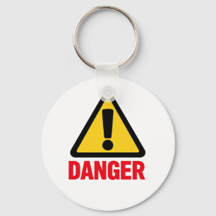 DANGER – Warning Sign Design Key Ring