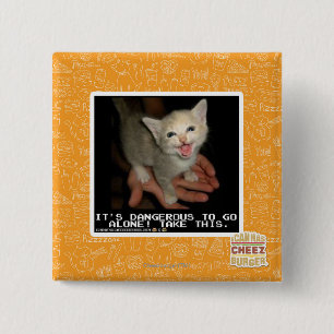 Dangerous 15 Cm Square Badge