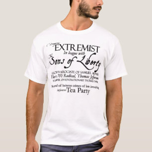 Dangerous Extremist: 18th Century Style Poster T-Shirt