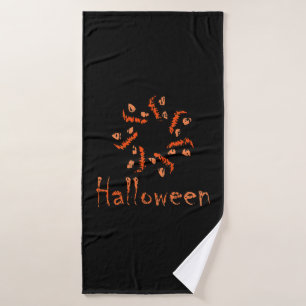 dangerous halloween, happy halloween bath towel