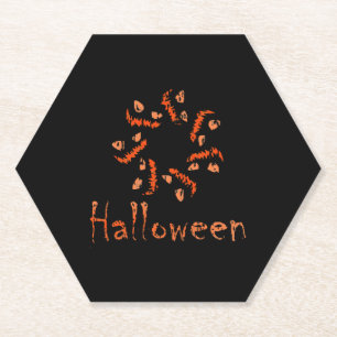 dangerous halloween, happy halloween paper coaster