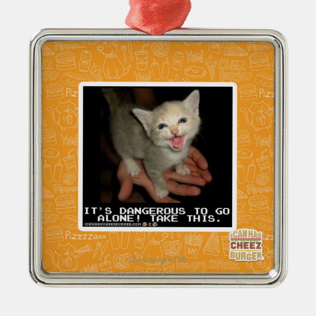 Dangerous Metal Tree Decoration (Front)