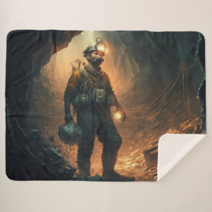 Dangerous Mines Sherpa Blanket