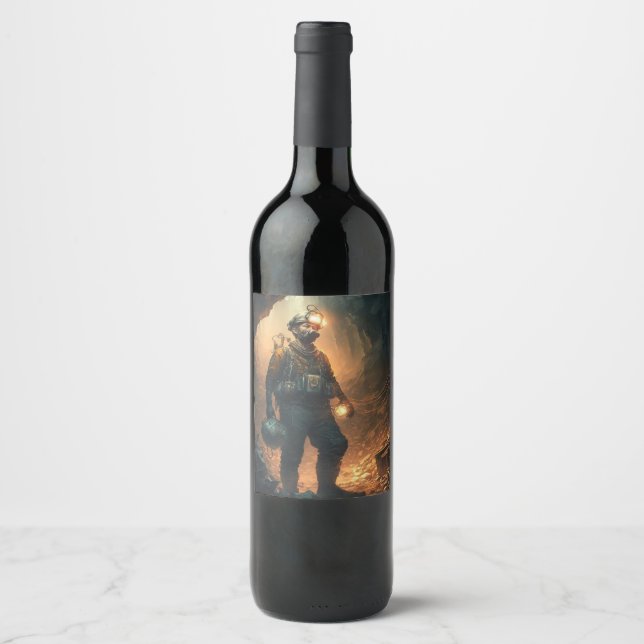 Dangerous Mines Wine Label (Front)
