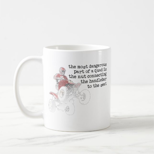 Dangerous Nut Quad ATV Off-Road Mug (Left)